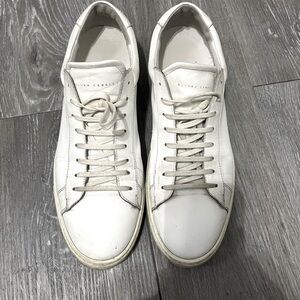 Oliver Cabell Low 1 White Leather Sneaker | Size 45, US Men's 12